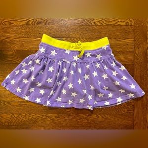 Mini Boden Yellow & Purple Star Skort Size 9-10 Years